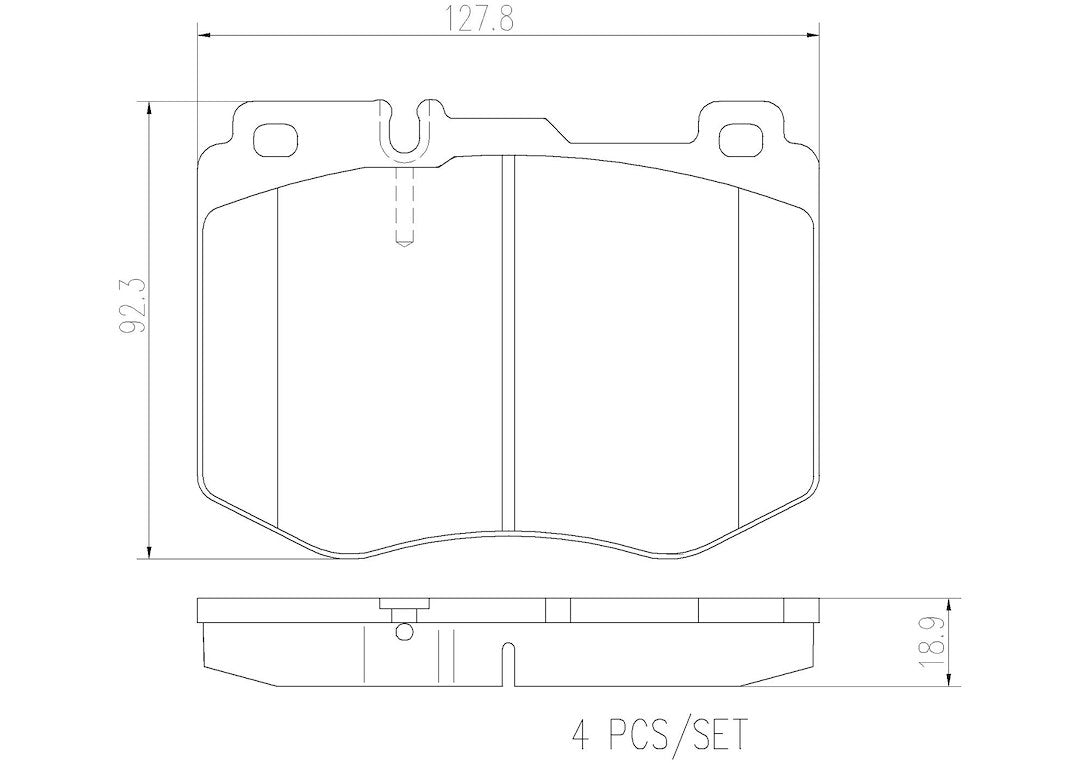 Product of Brembo P50120N Brake Pad - Set Of 4 