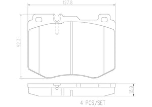 Product of Brembo P50120N Brake Pad - Set Of 4 