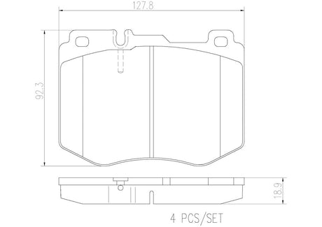 Product of Brembo P50120N Brake Pad - Set Of 4 
