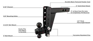 Product of Bulletproof Hitches HD208 2 Inch Receiver Trailer Hitch Ball Mount 