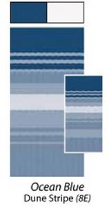 Product of Carefree RV JU168E00 Blue/ Green RV Patio Vinyl Awning Fabric 