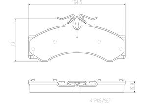 Product of Brembo P50088N Brake Pad - Set Of 4 