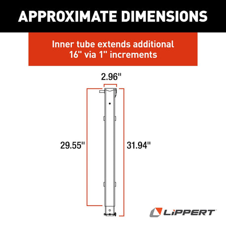 Product of Lippert Components 179014 Trailer Landing Gear Leg