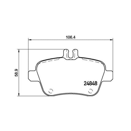 Product of Brembo P50135 Brake Pad - Set Of 4 