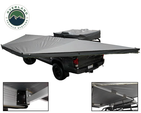 Product of Overland Vehicle Systems 18069909 SUV/Pickup Overlanding Manual Awning, Black Solid