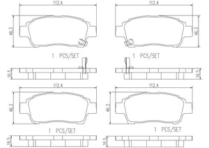 Product of Brembo P83050N Brake Pad - Set Of 4 