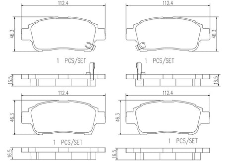Product of Brembo P83050N Brake Pad - Set Of 4 