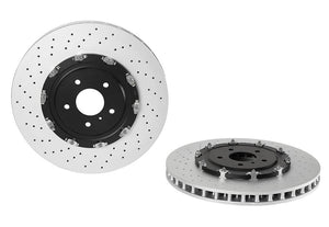 Product of Brembo 09A18713C02 Vented Cross Drilled 1 Piece Brake Rotor 