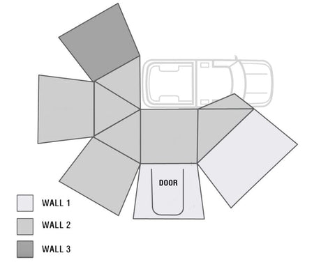 Product of Overland Vehicle Systems 18149909 Awning Extension Panel