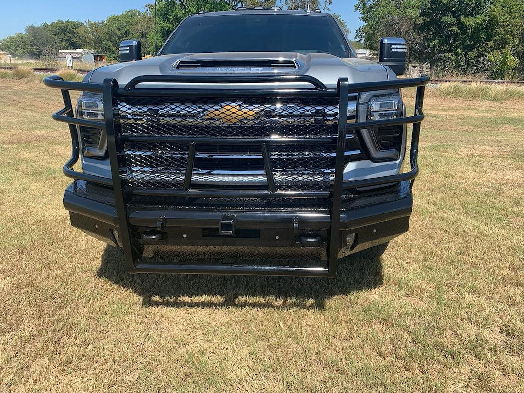 Product of Tough Country Products TFR3424C Traditional Steel Gloss Powder Coated Bumper 