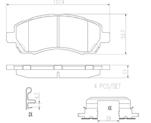 Brembo P78009n Brake Pad||p78009n_R.Jpg||86||brmp78009n||2091749