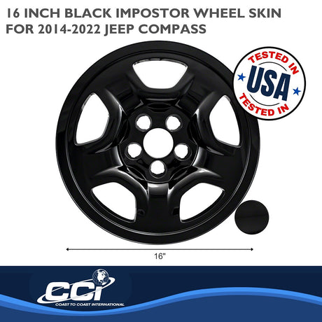 Product of Coast To Coast IWCIMP97BLK Black Set Of 4 
