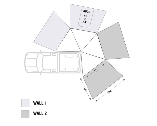 Product of Overland Vehicle Systems 18239909 Awning Extension Panel