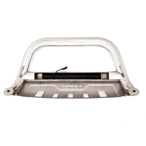 Product of Lund International 47021212 Bull Bar Polished 3-1/2 Inch Yes with skid plate 