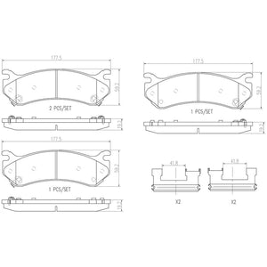 Brembo P10027n Brake Pad||p10027n_Drw.Jpg||87||brmp10027n||1752622