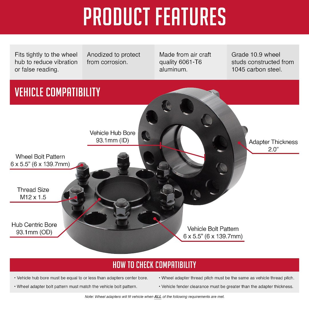Coyote Wheel Accessories 6550-6550h-E931 Wheel Adapter||6550-6550h-E931_Features.Jpg||88||rev06550he931||2259524