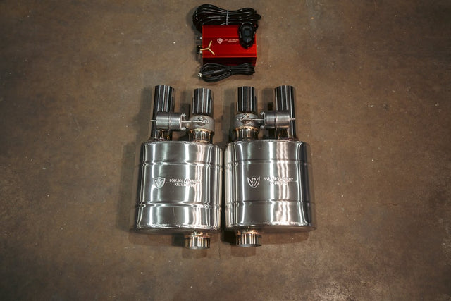 Product of Valvetronic Design UVM.63MM.DUALOUT.X2  Exhaust Muffler 