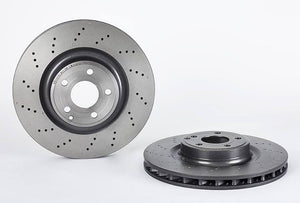 Product of Brembo 09B74451C02 Vented Cross Drilled 1 Piece Brake Rotor 