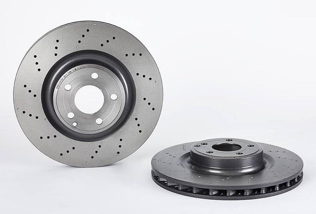Product of Brembo 09B74451C02 Vented Cross Drilled 1 Piece Brake Rotor 