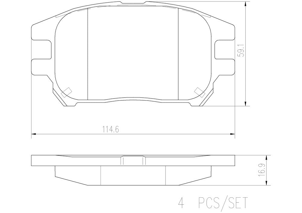 Product of Brembo P56050N Brake Pad - Set Of 4 