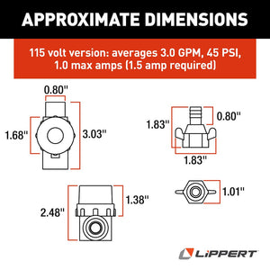 Product of Lippert Components 689059 Fresh Water Pump Strainer