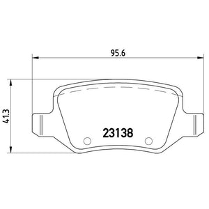 Product of Brembo P50090 Brake Pad - Set Of 4 