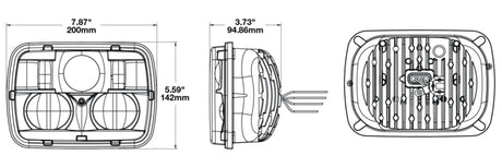 Product of J.W. Speaker Model 8910 Evolution 2 High/Low Beam Heated LED Headlight Assembly (0554461)