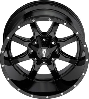 Product of Moto Metal Wheels 20x10 Black With Natural Accents Wheel - 6x5.31 Bolt Pattern 