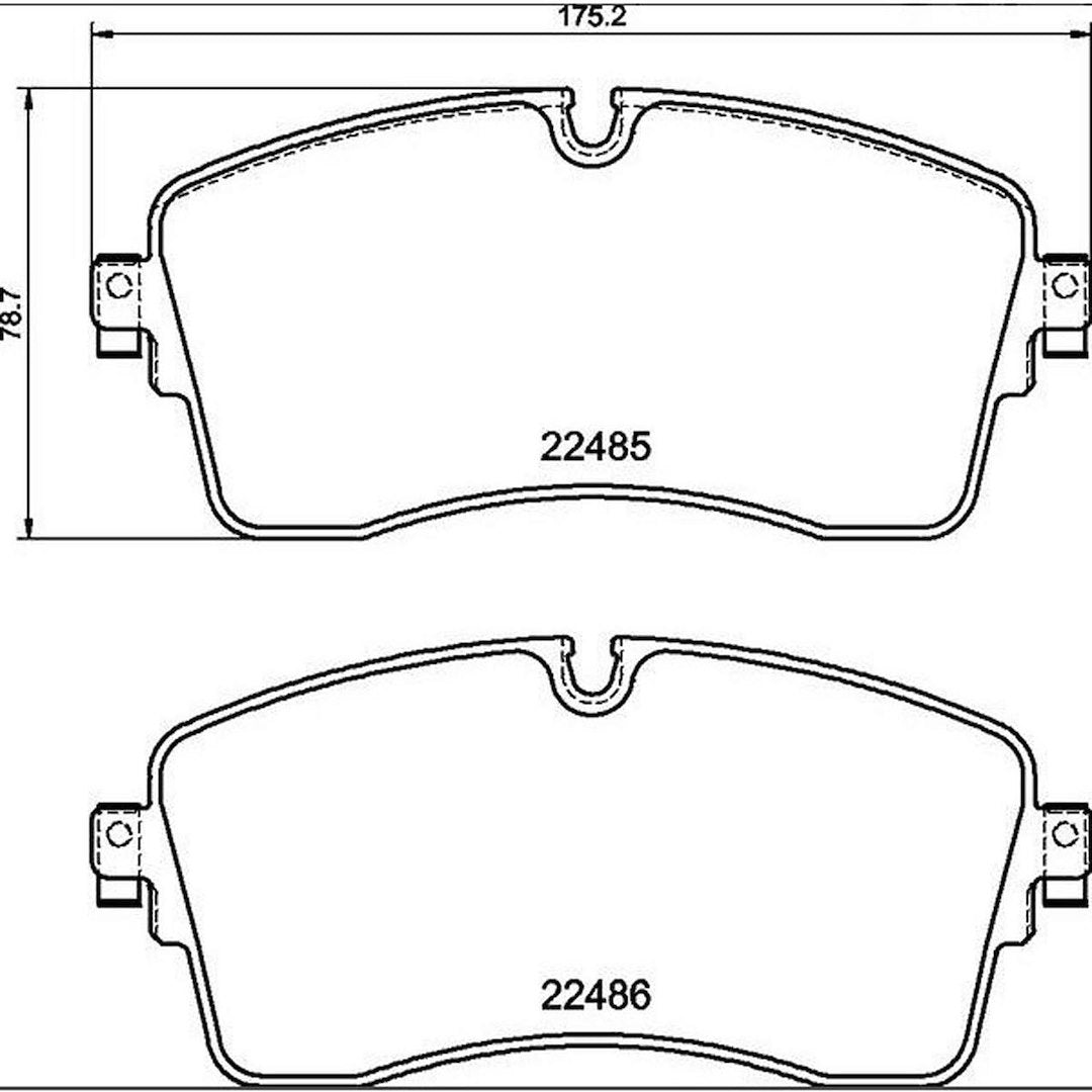 Product of Brembo P44028 Brake Pad - Set Of 4 