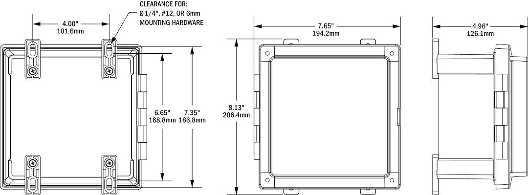 Blue Sea 3116-Bss Power Distribution Box Cover||||87||b6z3116bss||2006380