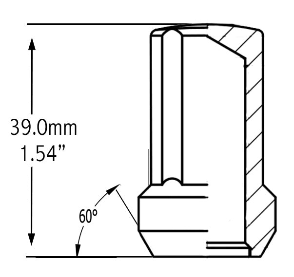 Product of Coyote Wheel Accessories 331173S 60 Degree Conical 14x2.0 Lug Nut 