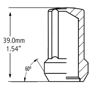Product of Coyote Wheel Accessories 331173S 60 Degree Conical 14x2.0 Lug Nut 
