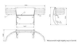 Black Horse Offroad 17gt26ma-Plfb Grille Guard||||95||blk17gt26mafb||2007234