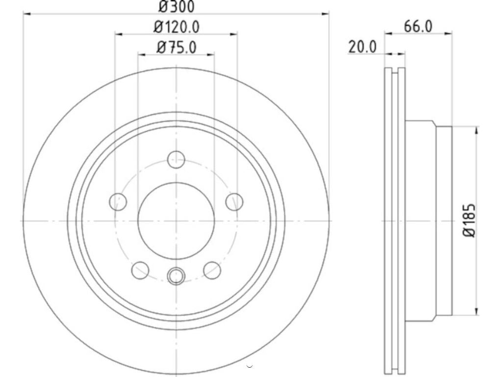 Product of Hella 355123152  Brake Rotor 