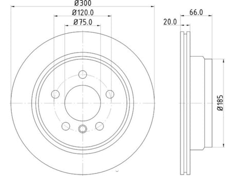 Product of Hella 355123152  Brake Rotor 
