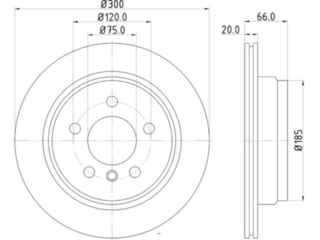 Product of Hella 355123152  Brake Rotor 