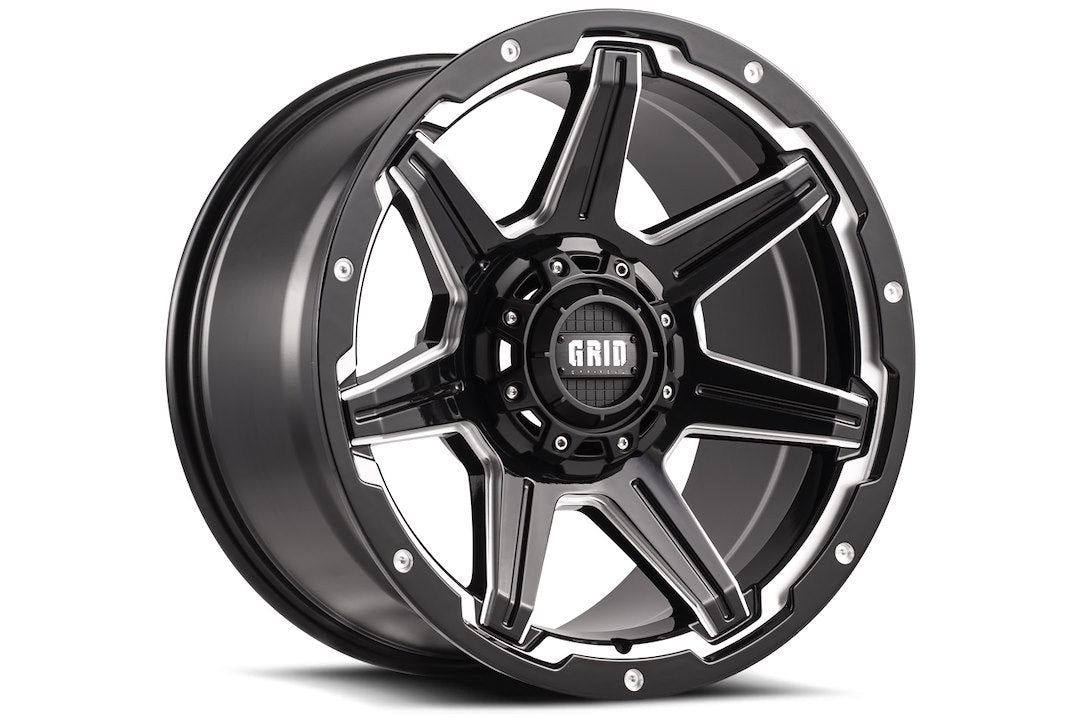Product of Grid Wheels 20x10 Black With Natural Accents Wheel - Not Applicable Bolt Pattern 