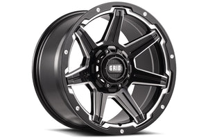 Product of Grid Wheels 20x10 Black With Natural Accents Wheel - Not Applicable Bolt Pattern 
