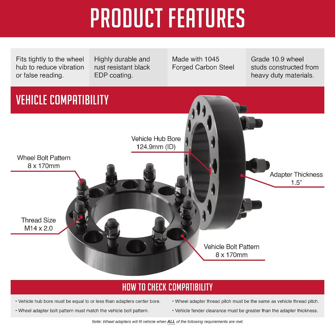 Coyote Wheel Accessories 8170-8170hsr-C142 Wheel Adapter||8170-8170hr-C142_Features_1_1.Jpg||89||rev170hsrc142||2218785