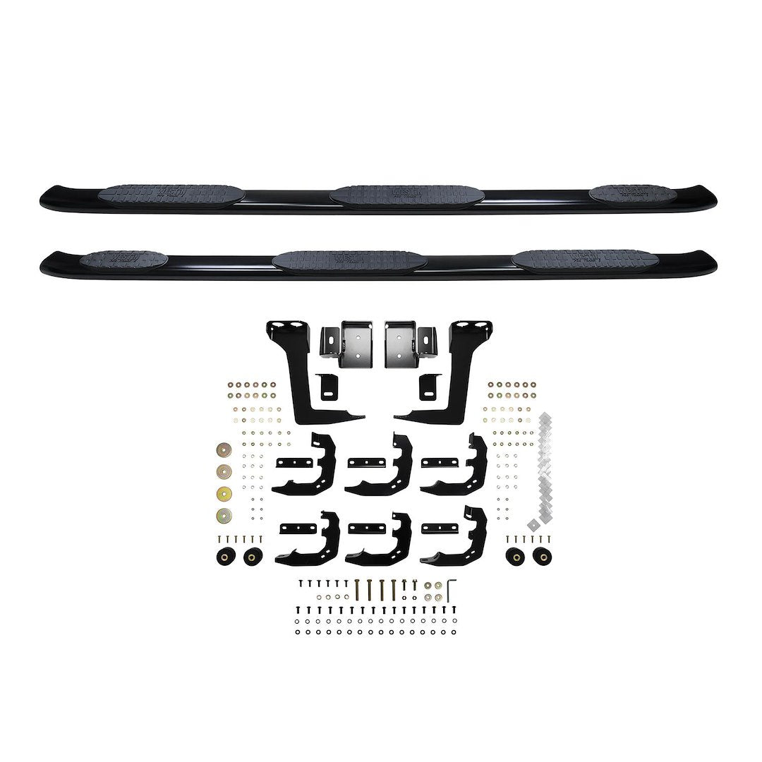 Product of Westin Automotive 21-534725 Black Powder Coated Oval Nerf Bar - Truck Wheel To Wheel 