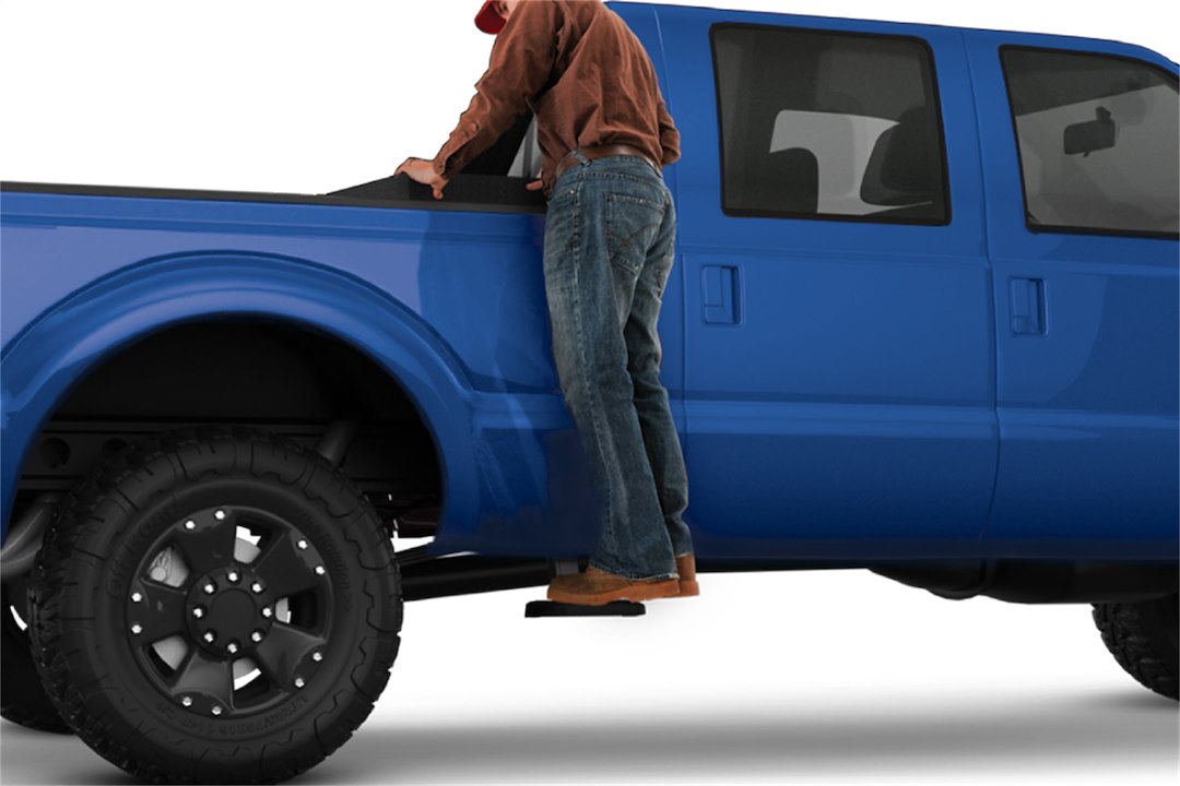 Product of Amp Research 75403-01A Black Powder Coated Aluminum Truck Step
