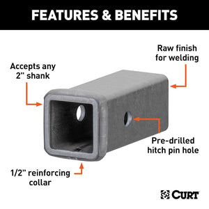 Curt 49060 Trailer Hitch Receiver Tube||49060_3008x1990_Fa.Jpg||86||c9349060||1217839