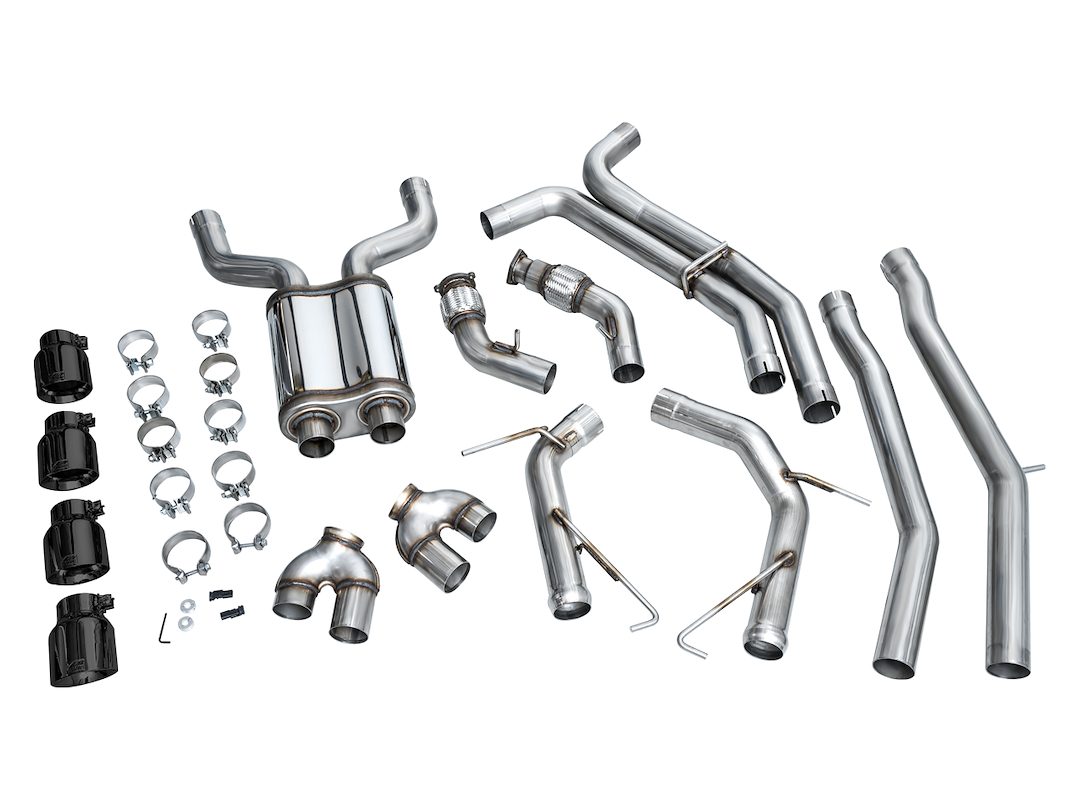Product of AWE Tuning 3020-43109 Track Edition Cat-Back System Dual Exhaust System Kit 
