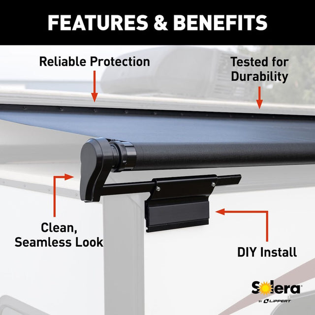 Product of Lippert Components V000163294 RV Slide-Out Automatic Awning , White Fade 