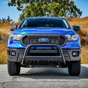 Product of Westin Automotive 31-3985 Bull Bar Black Powder Coated 3 Inch Yes with skid plate 