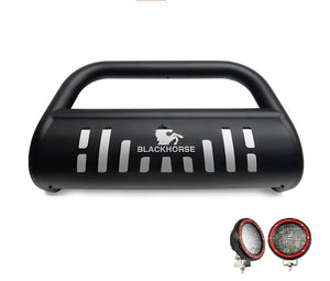 Product of Black Horse Offroad BBTY920A-SP-PLFR Bull Bar  with skid plate 