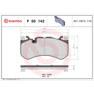 Brembo P50142 Brake Pad||p50142_Drw.Jpg||87||brmp50142||1753708