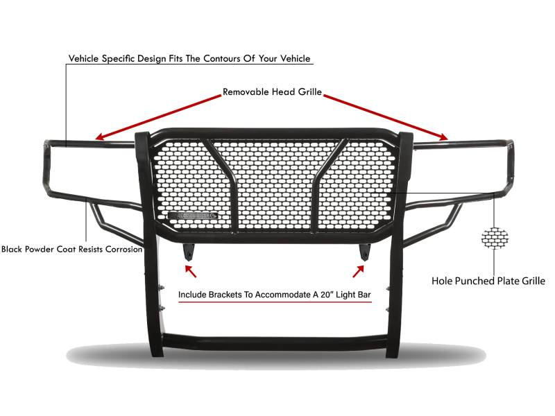 Black Horse Offroad Ru-Dosp07-B Grille Guard||ru-Dosp07-B_5.Jpeg||89||blkrudosp07b||1788886