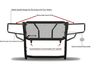 Black Horse Offroad Ru-Dosp07-B Grille Guard||ru-Dosp07-B_5.Jpeg||89||blkrudosp07b||1788886
