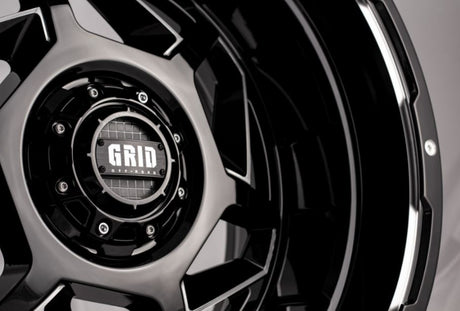 Product of Grid Wheels 20x9 Black With Natural Accents Wheel - 6x5.31 Bolt Pattern 